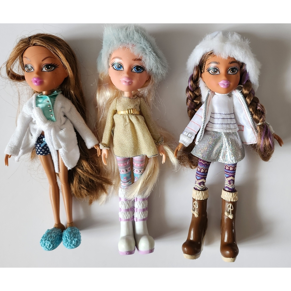 Fashion Dolls Trio with Winter Outfits